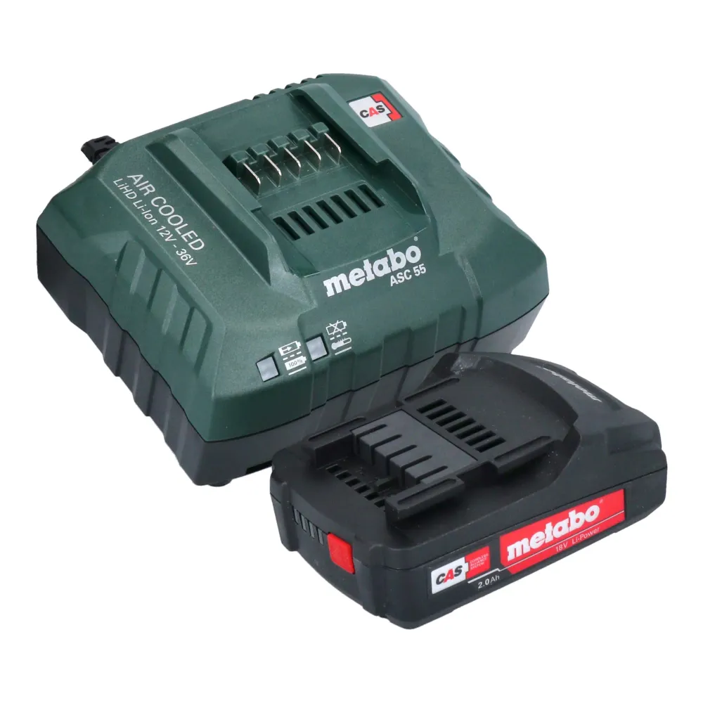 Wyrzynarka akumulatorowa Metabo ST 18 LT 130 BL 18 V 130 mm bezszczotkowa + 1x akumulator 2,0 Ah + ładowarka
