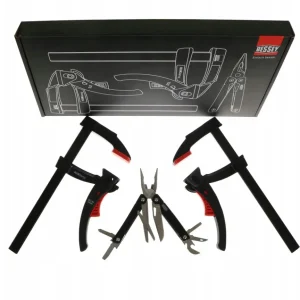 Zestaw ścisków ślusarskich 2xKLI20 Black + 1x Multitool | KLI-SET-