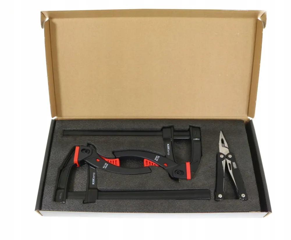Zestaw ścisków ślusarskich 2xKLI20 Black + 1x Multitool | KLI-SET-