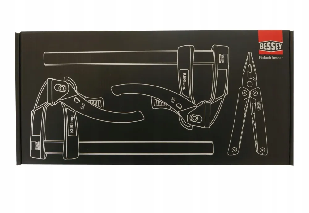 Zestaw ścisków ślusarskich 2xKLI20 Black + 1x Multitool | KLI-SET-