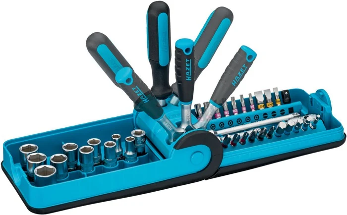 Zestaw kluczy nasadowych Hazet 856-1HP ( 8000753595 ) 38-częściowy 1/4 ″ Liczba zębów 90 sześciokątny