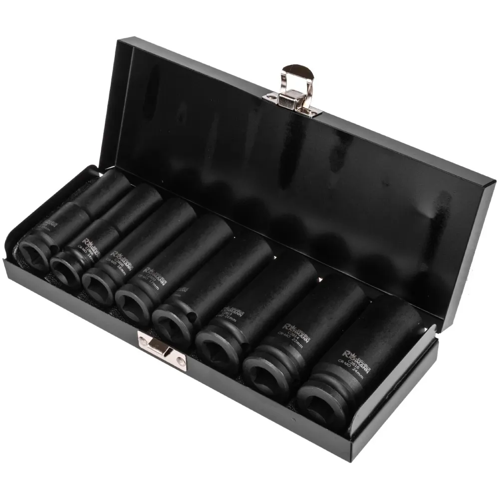 Zestaw nasadek udarowych długich 1/2" 13-24 mm 8 elem. | C4026