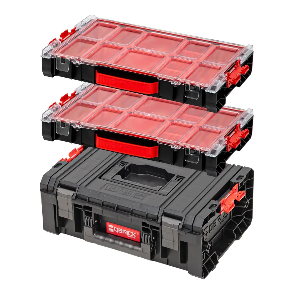 Zestaw skrzynek narzędziowych Qbrick System PRO Technician Case 2.0 450 x 332 x 171 mm 12 l IP54 + 2x PRO 100 Organizer 45...