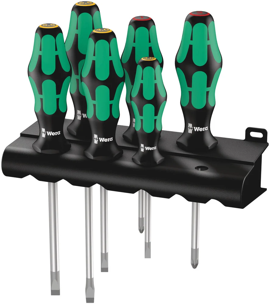 Zestaw wkrętaków PH PŁASKI Kraftform Lasertip + wieszak 334/6 | 05105650001