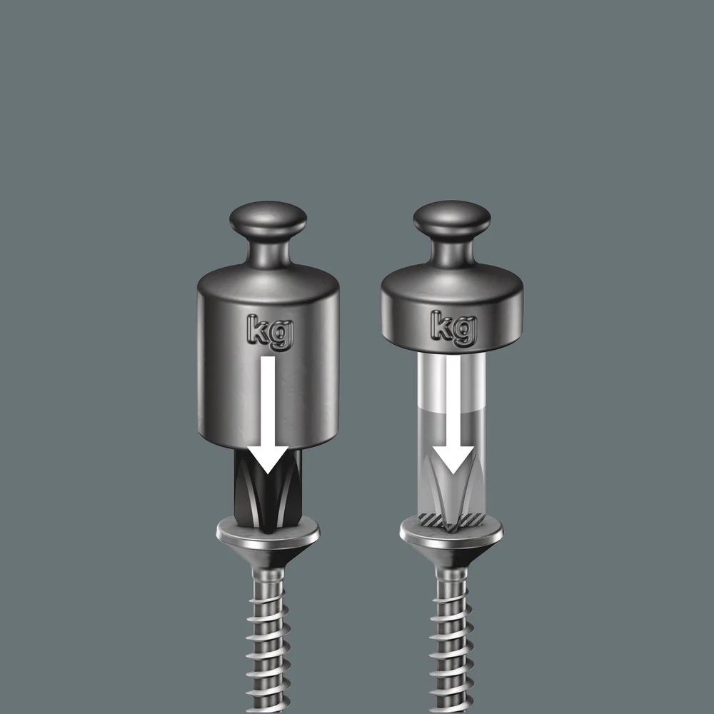 Zestaw wkrętaków PH PŁASKI Kraftform Lasertip + wieszak 334/6 | 05105650001