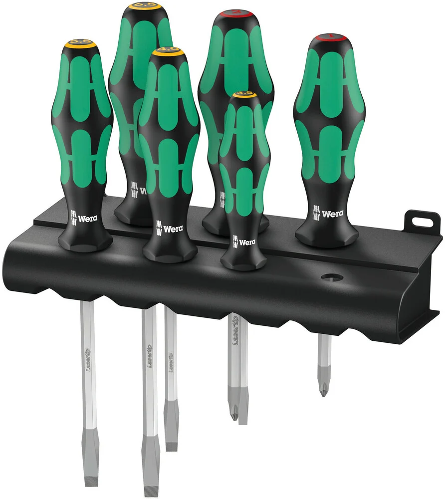 Zestaw wkrętaków PH PŁASKI Kraftform Lasertip + wieszak 334 SK/6 | 05007680001