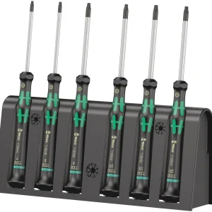 Zestaw wkrętaków precyzyjnych TORX® BO z otworem TX7-20 + stojak 2067/6 | 05118154001