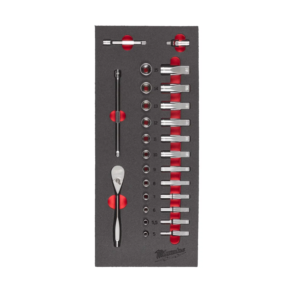 Wkład piankowy z grzechotką i nasadkami 1/4“ | 4932479824