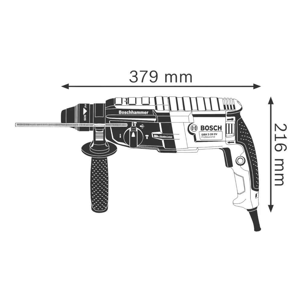 Młot udarowo-obrotowy Bosch GBH 2-28 Professional 880 W 3,2 J SDS ( 0611267500 ) + walizka