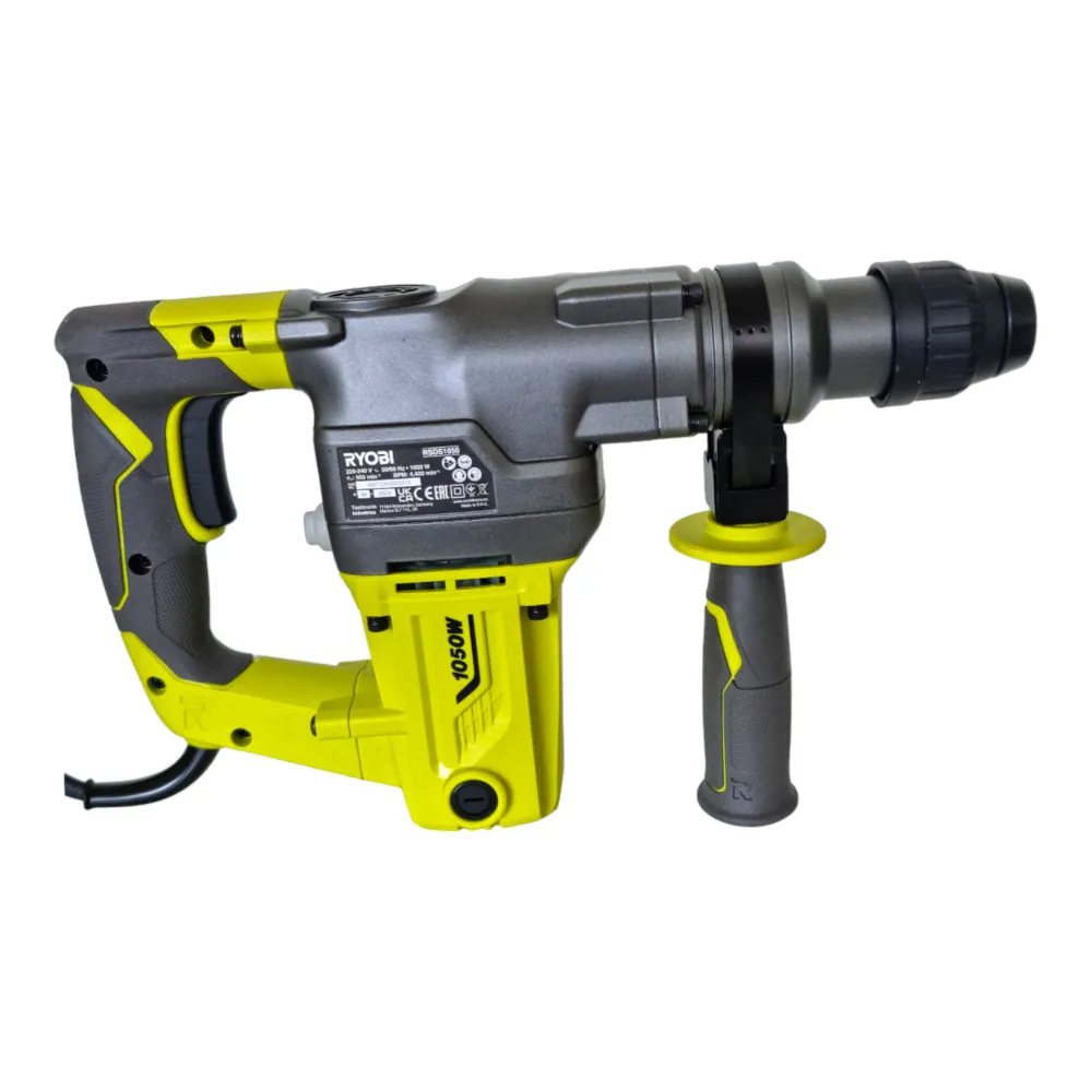 Młot udarowo-obrotowy Ryobi RSDS1050-K 1050 W 3,6 J SDS plus + 5-częściowy zestaw wierteł i dłut + walizka ( 5133004350 )