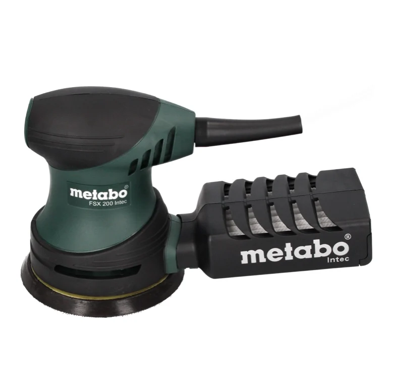Szlifierka oscylacyjna mimośrodowa Metabo FSX 200 Intec 240 W 125 mm + 4x zestaw szlifierski Toolbrothers TURTLE + walizka