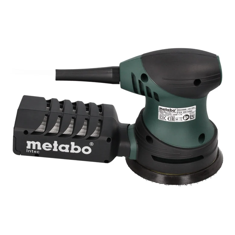 Szlifierka oscylacyjna mimośrodowa Metabo FSX 200 Intec 240 W 125 mm + 4x zestaw szlifierski Toolbrothers TURTLE + walizka