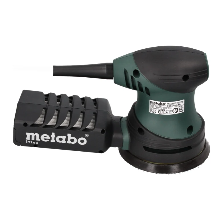 Szlifierka oscylacyjna mimośrodowa Metabo FSX 200 Intec 240 W 125 mm + 4x zestaw siatek szlifierskich Toolbrothers SPIDER...