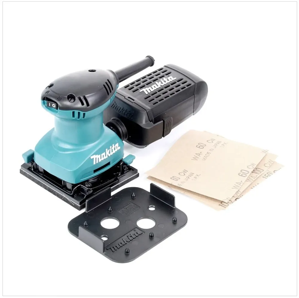 Makita BO 4557 - Szlifierka pięściowa 180 W z pojemnikiem na pył