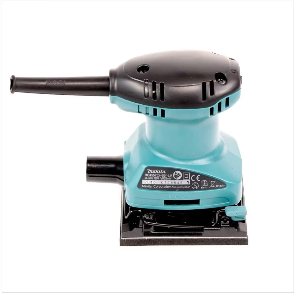 Makita BO 4557 - Szlifierka pięściowa 180 W z pojemnikiem na pył