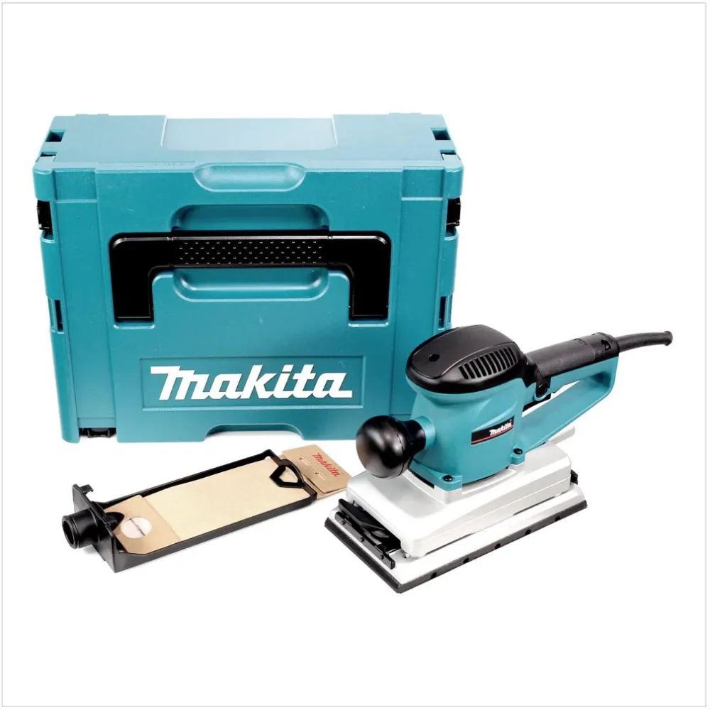 Szlifierka oscylacyjna Makita BO 4900 VJ o mocy 330 W w zestawie Makpac