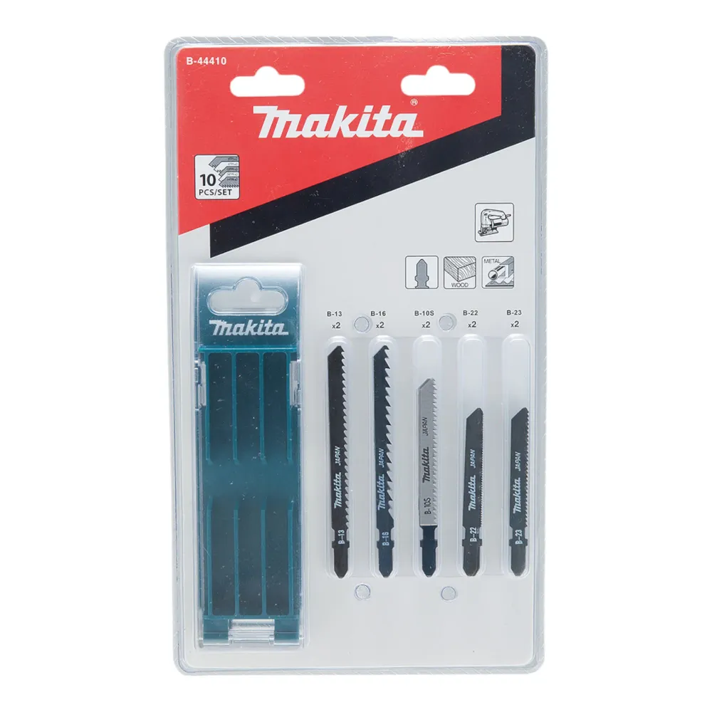 Makita 4350 FCTJ 720 W wyrzynarka wahadłowa z MAKPAC z 6-częściowym zestawem brzeszczotów