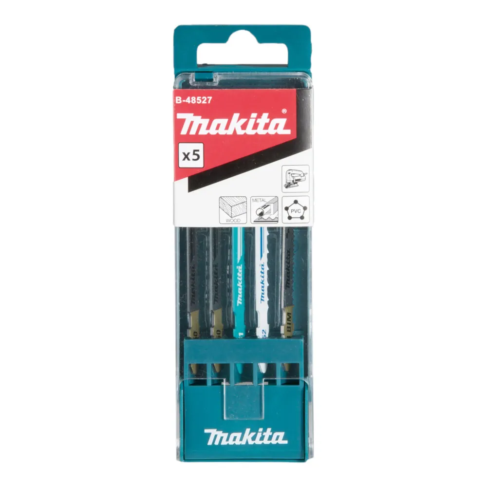 Makita 4350 FCTJ 720 W wyrzynarka wahadłowa z MAKPAC z 6-częściowym zestawem brzeszczotów