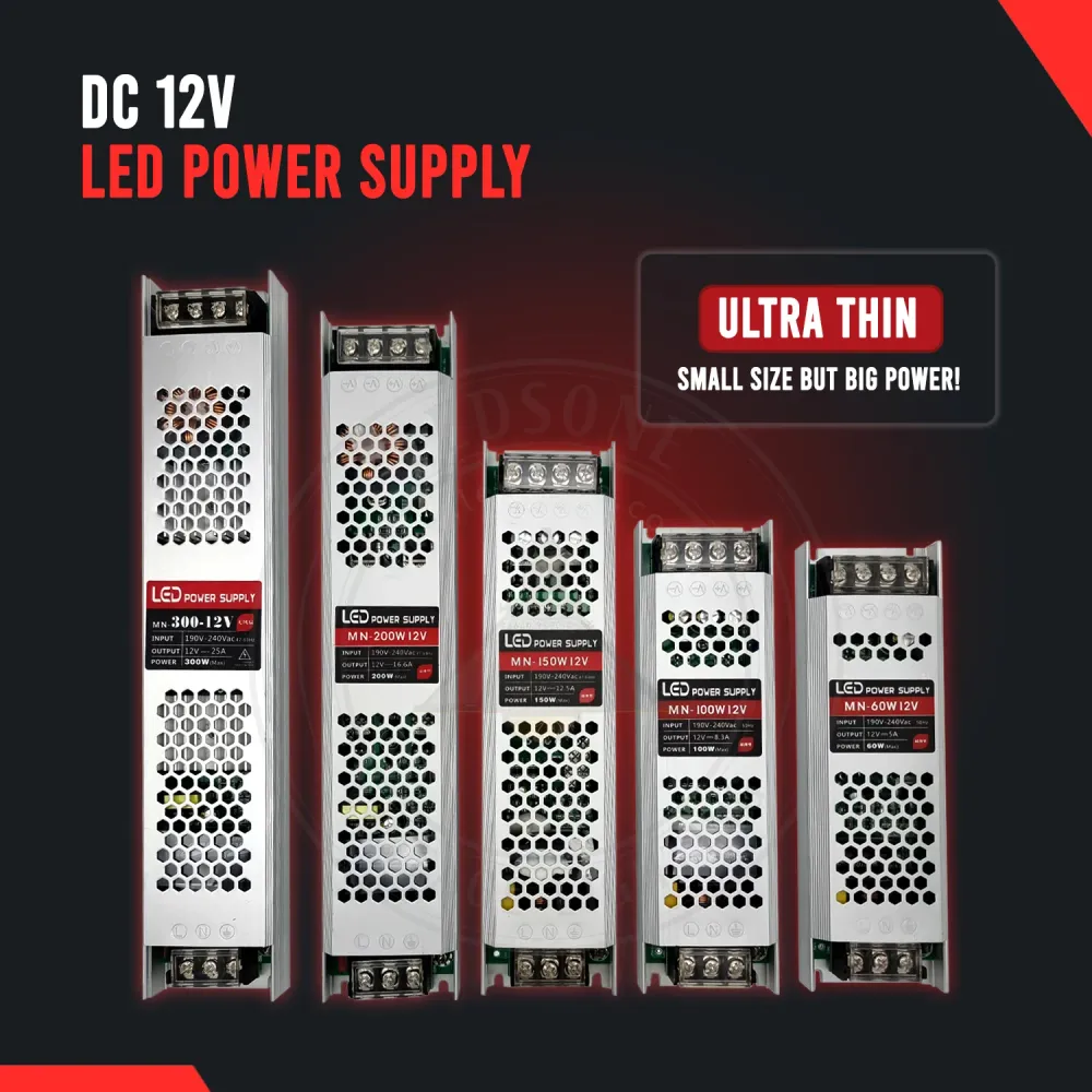 DC12V 200W Ultra Slim LED Strip Light Transformer 240V LED Strip~2355