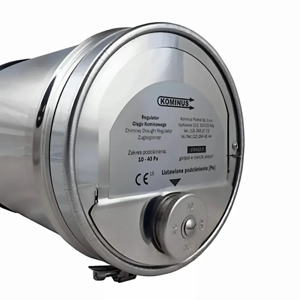 Uniwersalny ogranicznik ciągu ze stali nierdzewnej z adapterem rury dymowej i uszczelką 120-200mm