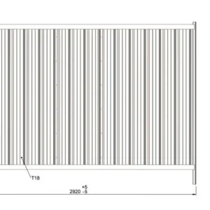 Ogrodzenie budowlane z blachy trapezowej 290x200cm