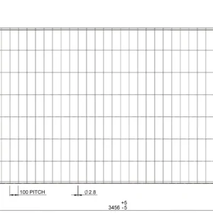 Ogrodzenie budowlane ocynkowane ogniowo 3,45 x 2,00 m (solidne) (Profi HDG)