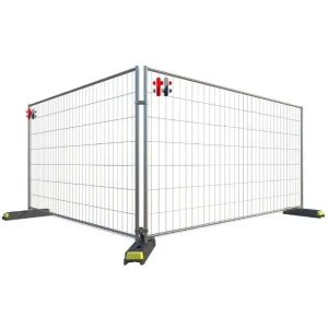 Ogrodzenie budowlane / ogrodzenie mobilne w standardzie 3,45 x 2,00m