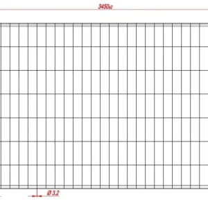 Ogrodzenie budowlane okrągłe 3,5 x 2,00m (moc standard premium)
