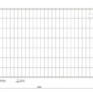 Ogrodzenie budowlane ze wzmocnionymi narożnikami 345x200cm (Premium Power)