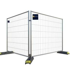 Opakowanie: 30 x krótki płot budowlany 2,2x2m ze stopkami i zaciskami