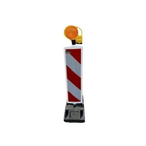 Zestaw lamp prowadzących RA2 - lampa ostrzegawcza z podstawą K1 i żółtą lampą błyskową