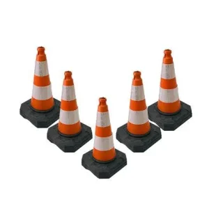 Zestaw: 5 X pachołków drogowych 50 cm