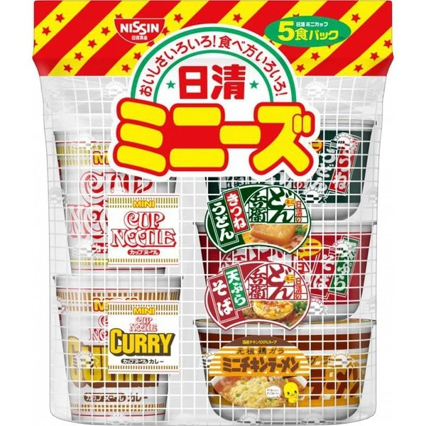 Nissin Foods Nissin Minis (West) 205g – Variety Pack Mini Cup Favorites