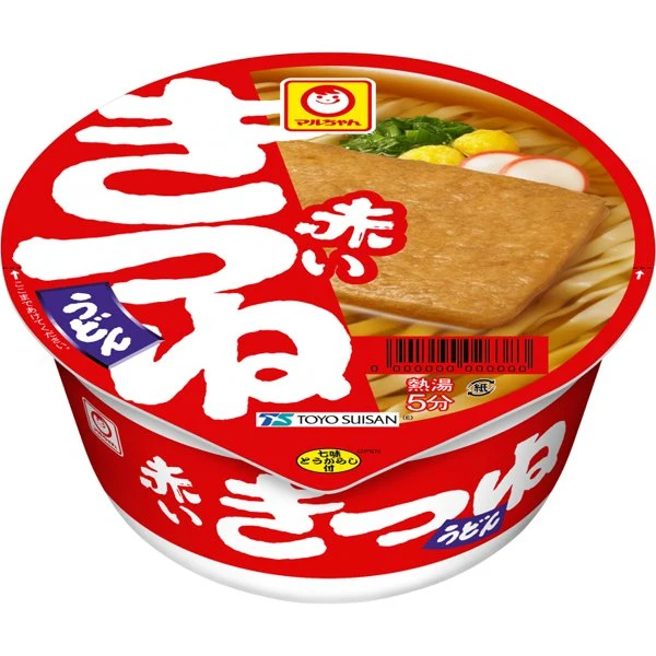 Toyo Suisan Maruchan Red Kitsune Udon, East-facing, 96g – Classic Japanese Udon Rich Eastern-Style Broth
