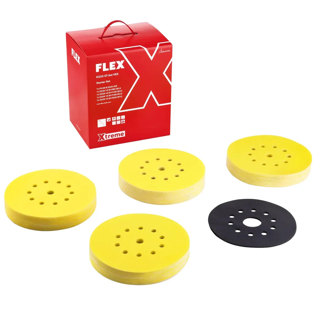 Zestaw tarcz ściernych Flex D225 ST-Set VE5