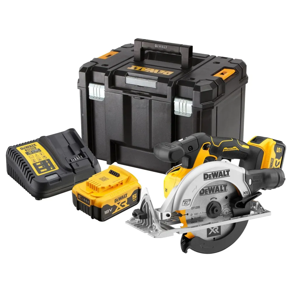 Pił tarczowa Dewalt DCS565P2-QW 18 V 5 Ah