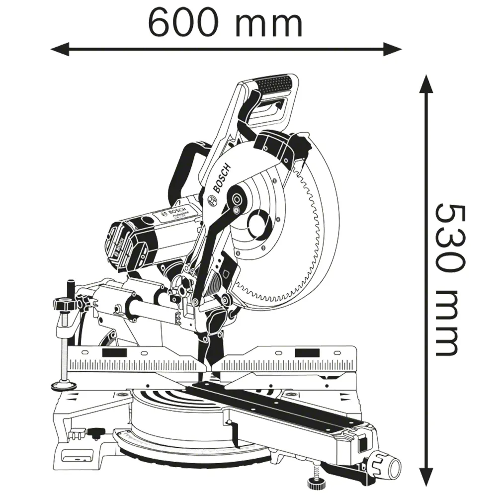 Pił ukosowa promieniowa Bosch GCM 12 SDE