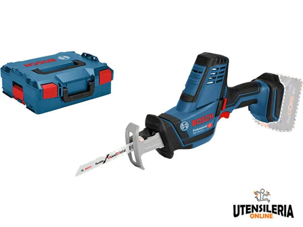 Bosch Professional bezprzewodowa pił szablasta GSA 18V-LI C kompaktowa z 3 brzeszczotami L-BOXX