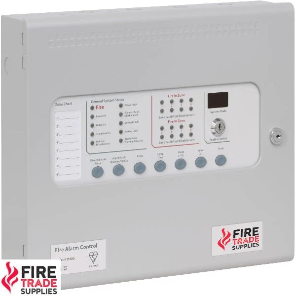 KL11080M2 KENTEC SIGMA CP Conwencjonalny panel alarmowy pożaru 8 strefy (4 -przewodowe) powierzchnia zamontowana z LCMU