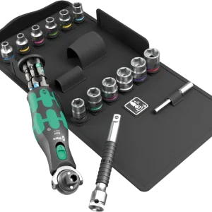 Grzechotka z przegubem 1/4" zestawem kluczy nasadowych 8009 Zyklop Pocket Set 3 | 05004284001