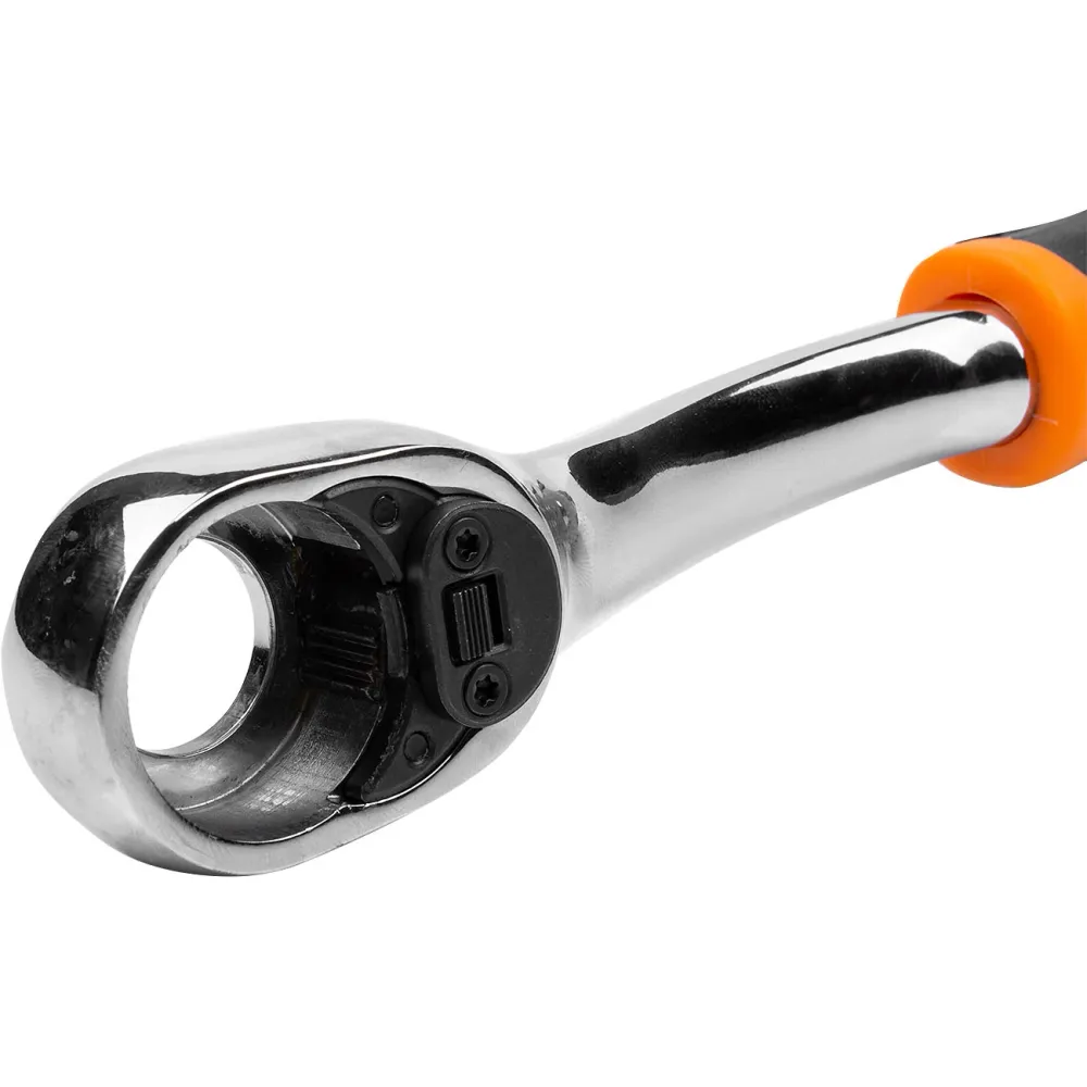 Pokrętło grzechotka wygięta 3 wymienne główki 1/2" 3/8" 1/4" 60 zębów w pudełku | C8416