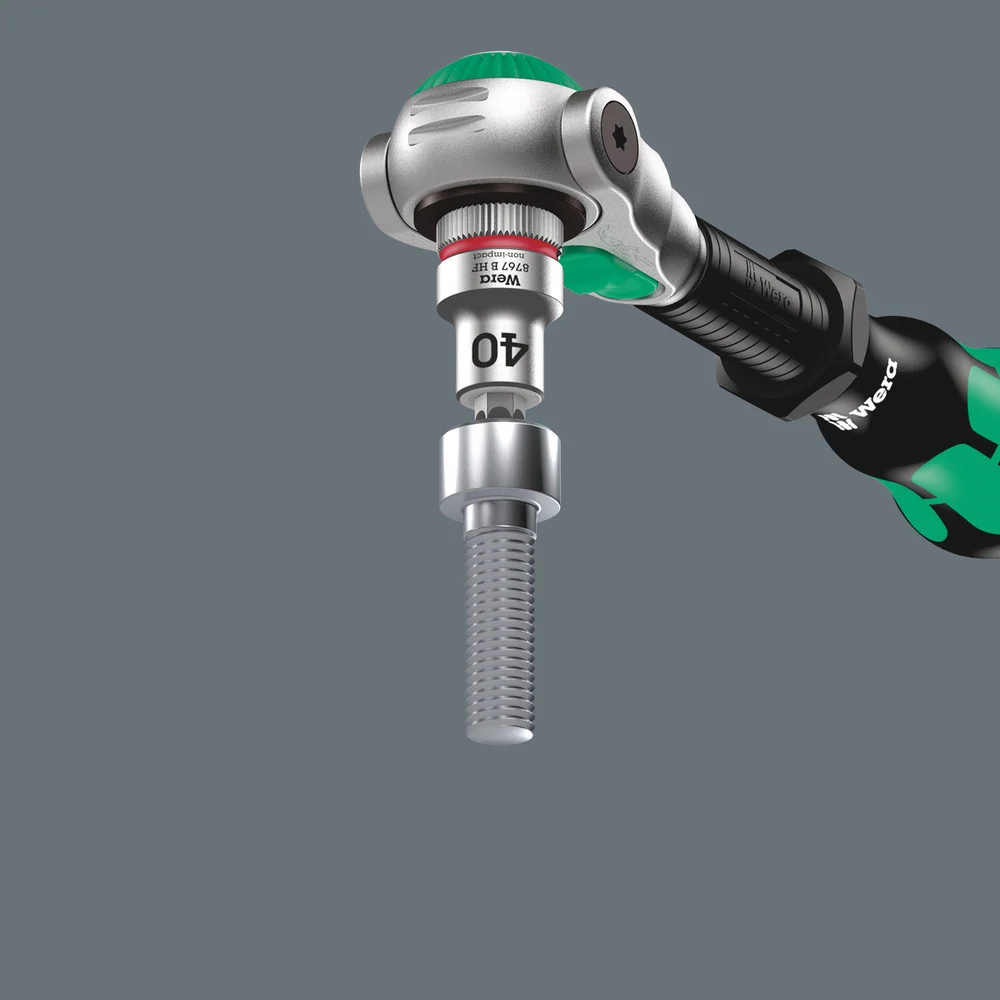 Zestaw kluczy nasadowych i bitów + grzechotka pokrętło Zyklop 1/4" w etui 8100 SA All- | 05003755001