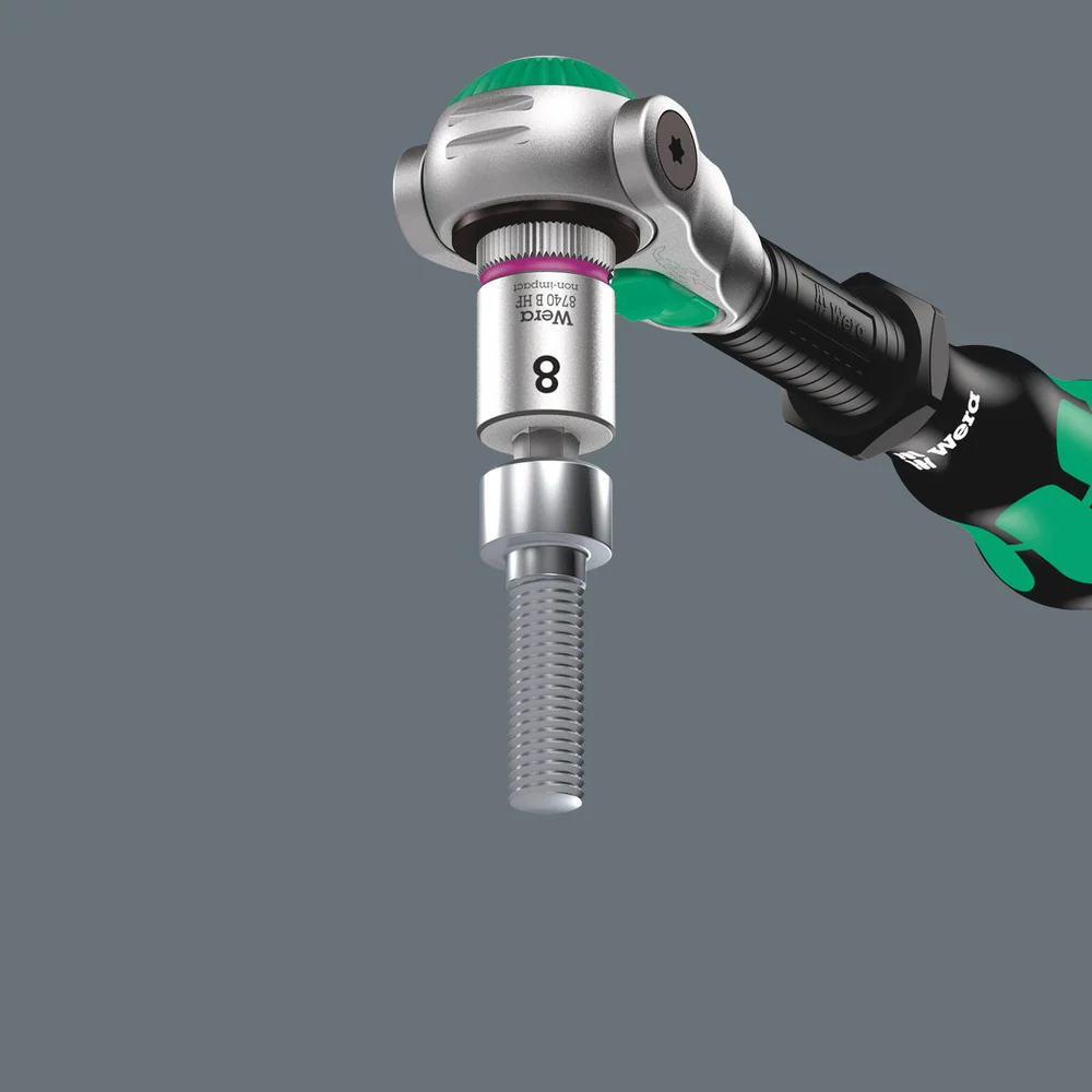 Zestaw kluczy nasadowych i bitów + grzechotka pokrętło Zyklop 1/4" w etui 8100 SA All- | 05003755001