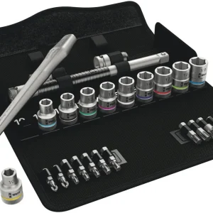 Zestaw kluczy nasadowych i bitów + grzechotka pokrętło Zyklop 1/2" 8100 SC 8 | 05004078001