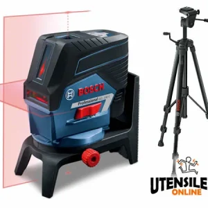 Bosch laser krzyżowy GCL 2-50 C Professional, czerwony laser 20 m ze statywem