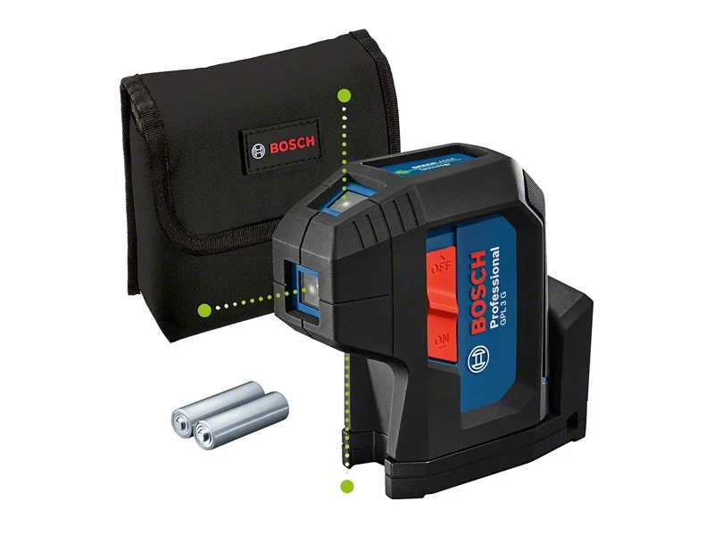 Bosch Professional laser punktowy GPL 3 G zielony zasięg 30m
