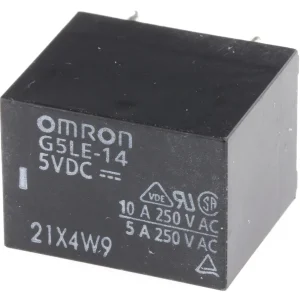 Przekaźnik Omron 5V DC 10A SPST-NO do montażu na płytce drukowanej G5LE-14 DC5
