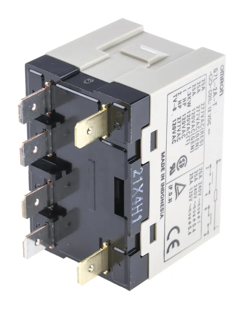 Przekaźnik Omron 12V DC DPST 25A Montaż panelowy G7L-2A-T
