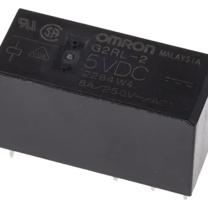 Przekaźnik Omron 5V DC DPDT 8A do montażu na płytce drukowanej G2RL-2 DC5