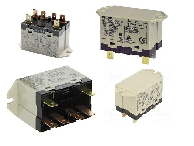 Przekaźnik Omron DPST 24V DC 25A montaż panelowy G7L-2A-TUB DC24